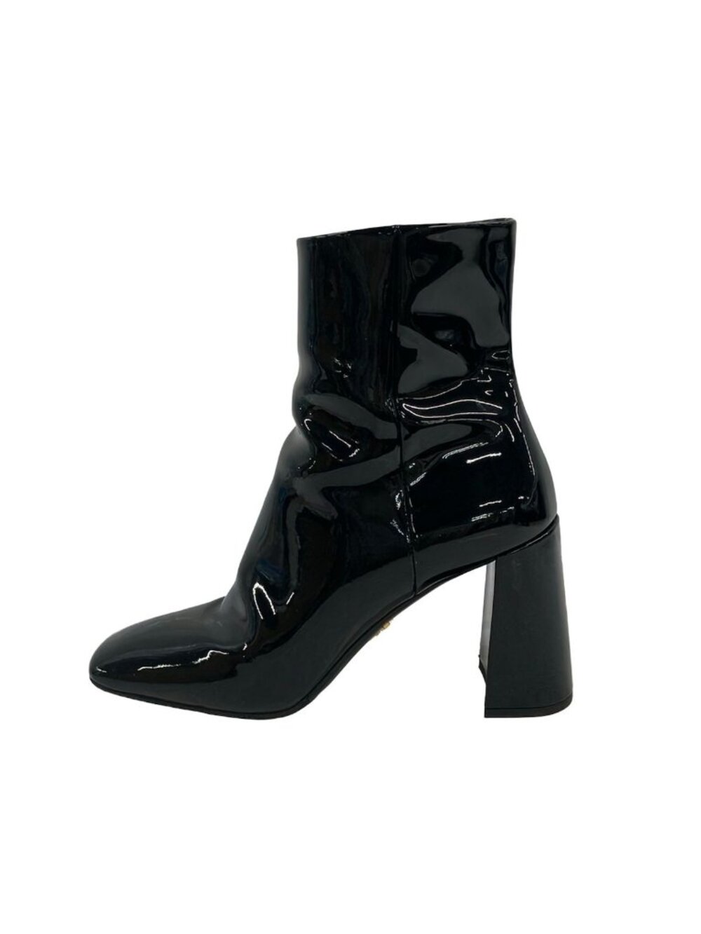 Prada Short Boots 37 Black Leather